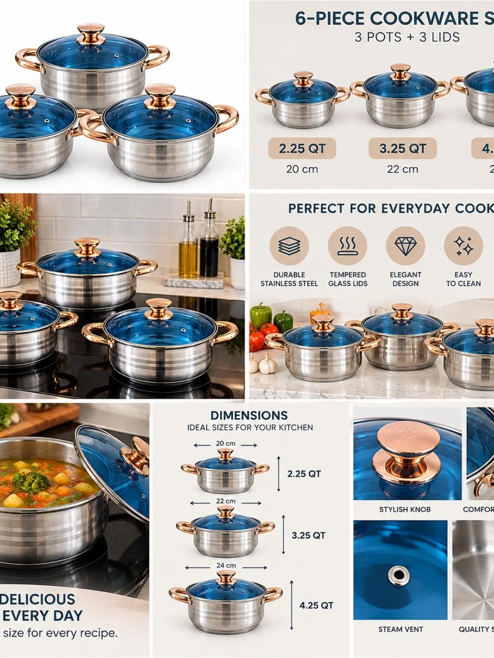 Cookware set Stainless steel